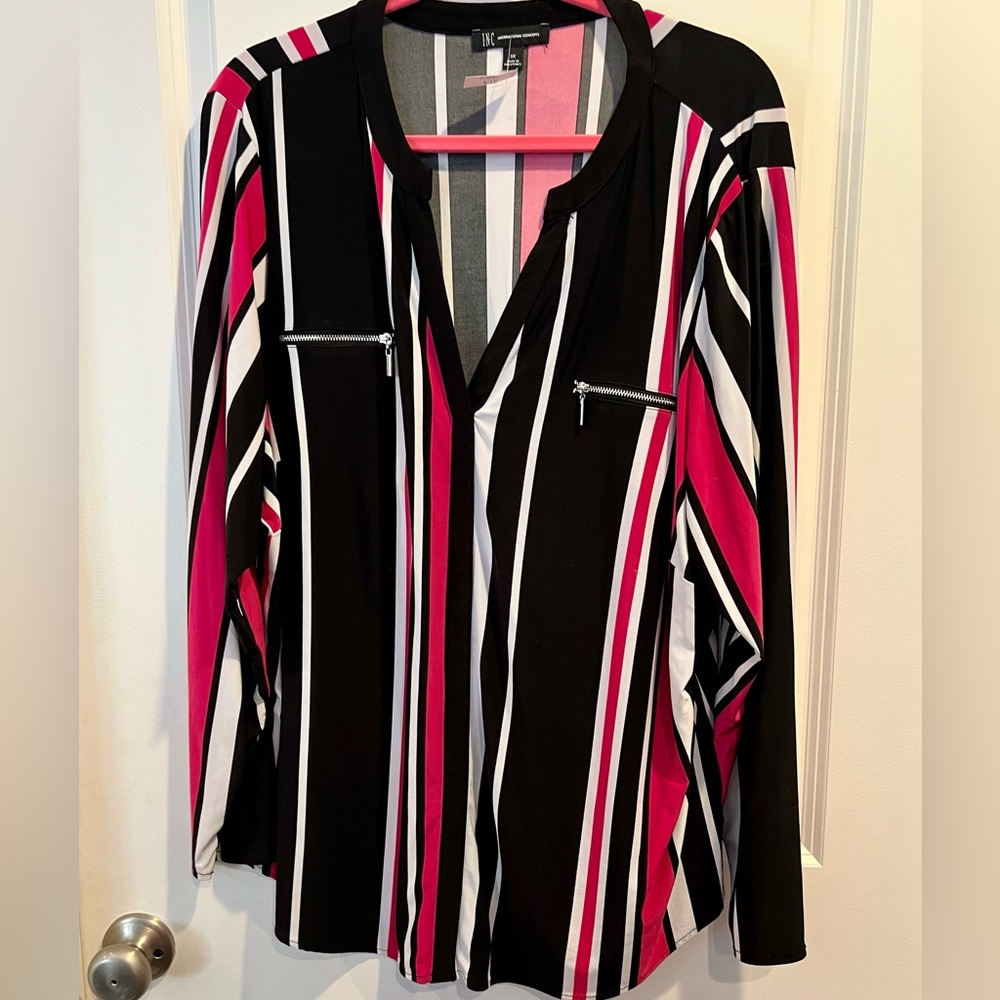 INC International Concepts matte jersey top 3X